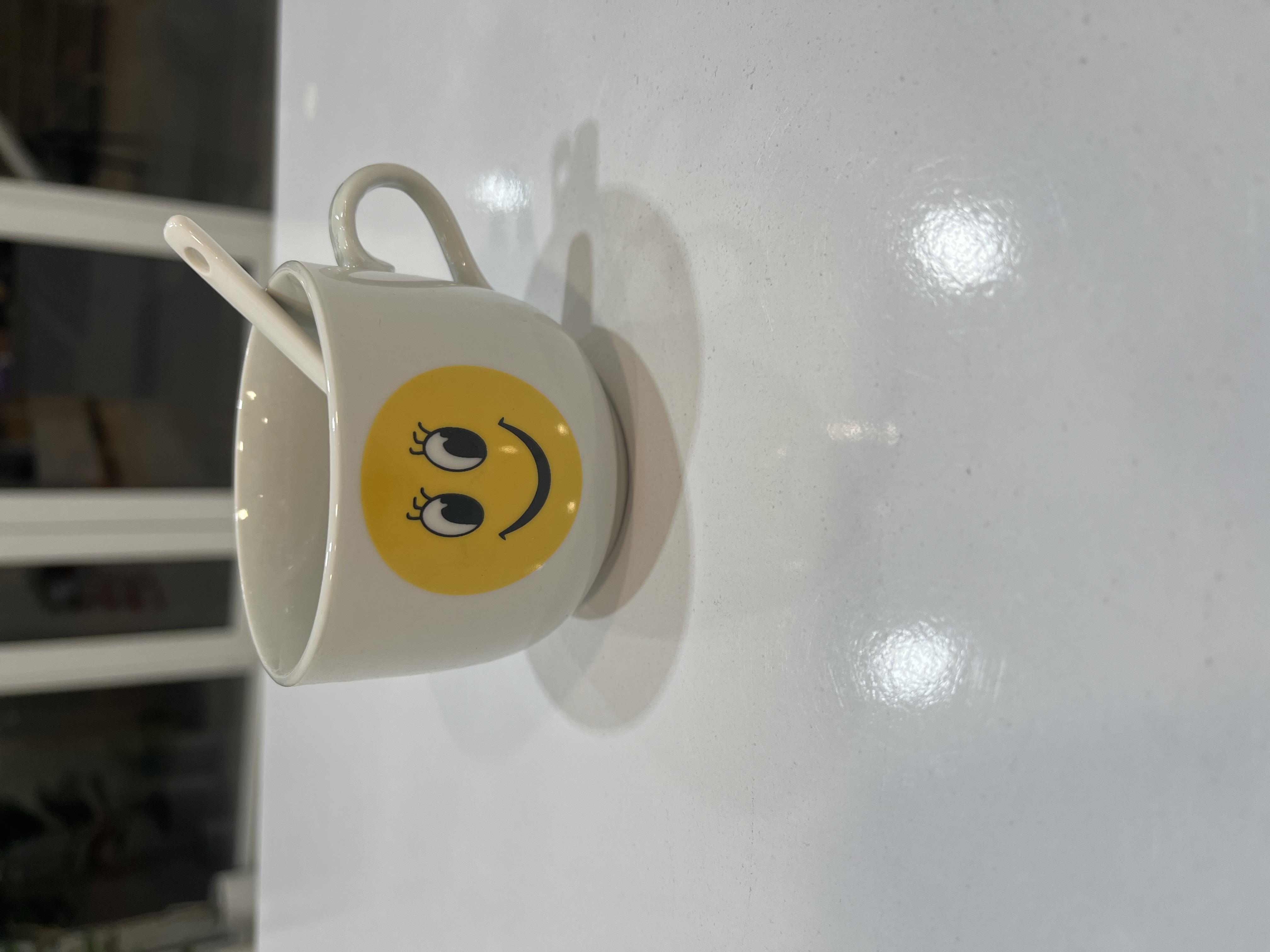 تصویر مینی ماگ قاشق دار - قلب قرمز Mini mug with spoon